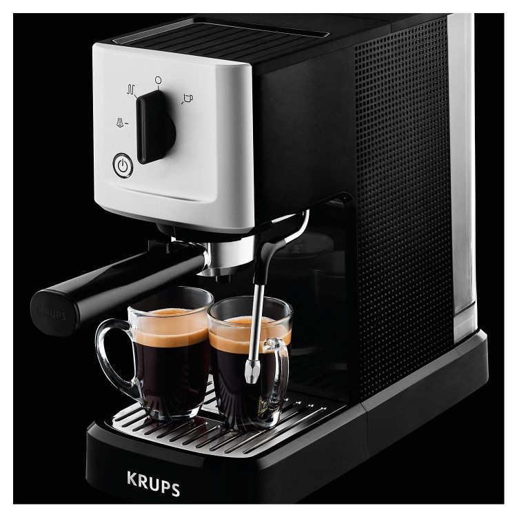 Krups XP344040 Calvi Manual Espresso Machine - Black