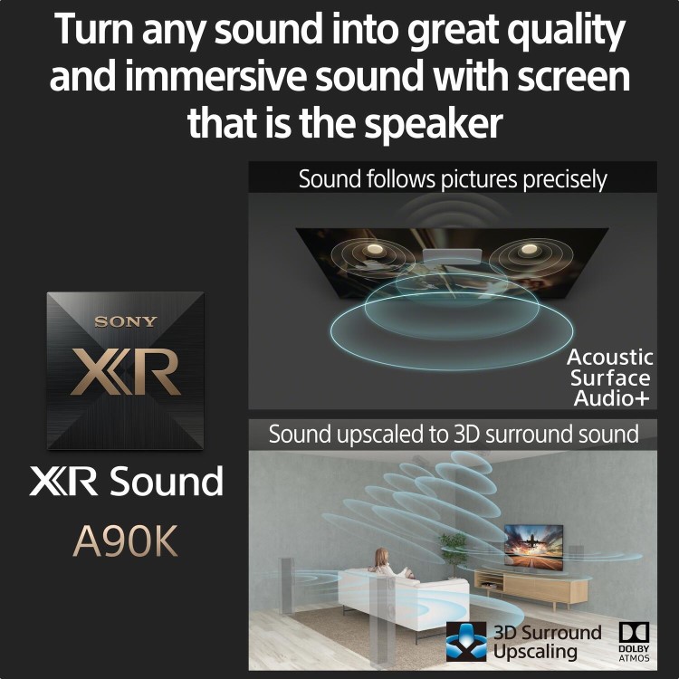 Sony XR48A90KU 48-Inch 4K OLED Smart TV  Google TV HDR & Dolby Vision