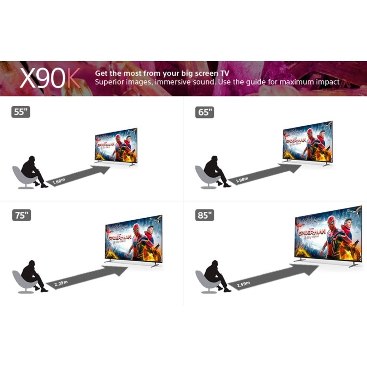 Sony X90K BRAVIA XR Full Array LED 75 Inch 4K HDR Google TV