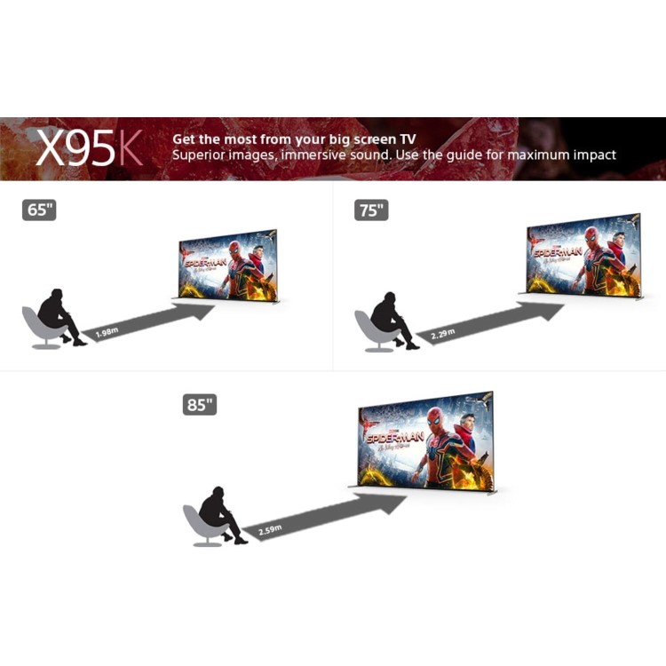Sony X95K BRAVIA XR Mini LED 75 Inch 4K HDR Google TV