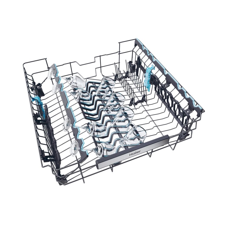 Haier Washlens Series 4 Integrated Dishwasher - Smart Wi-Fi B-Rated Black control panel