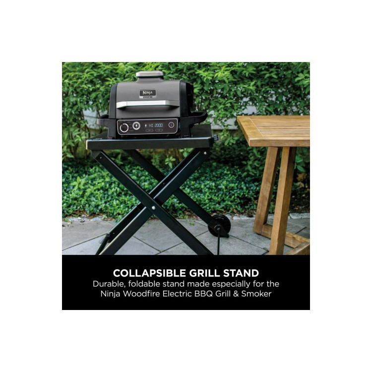 Refurbished Ninja Woodfire Electric BBQ Stand - Black