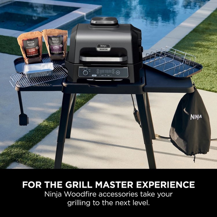 Ninja Woodfire XL Electric BBQ Rib Rack - Silver