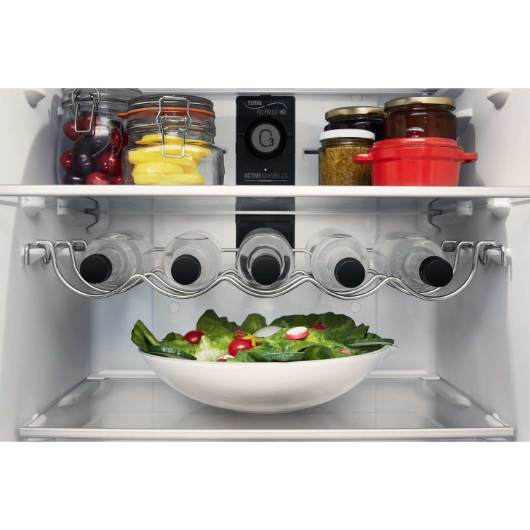 HOTPOINT XUL8T2ZXOV 338 Litre Freestanding Fridge Freezer 60/40 Split Frost Free A++ Energy Rating 60cm Wide - Silver