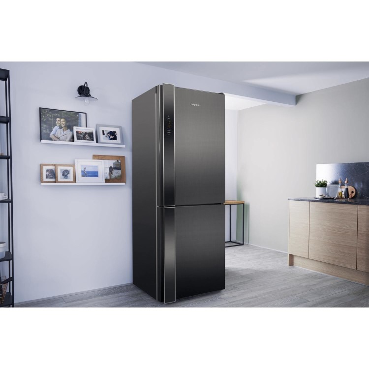 HOTPOINT XUL8T2ZXOV 338 Litre Freestanding Fridge Freezer 60/40 Split Frost Free A++ Energy Rating 60cm Wide - Silver