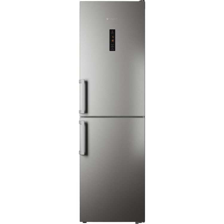 Hotpoint XUL95T1ZXOJH Ultima 201x60cm Freestanding Fridge Freezer Shiny Inox
