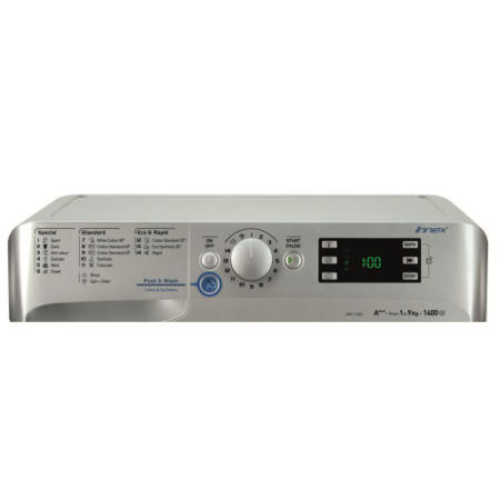 GRADE A1 - Indesit XWE91483XS Innex 9kg 1400rpm Freestanding Washing Machine Silver