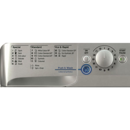 GRADE A1 - Indesit XWE91483XS Innex 9kg 1400rpm Freestanding Washing Machine Silver