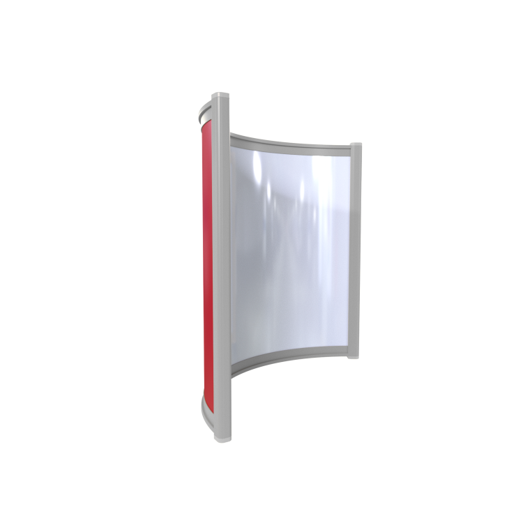 Far Infrared Heater White Curved Panel Aluminium 400W - 550 x 500mm