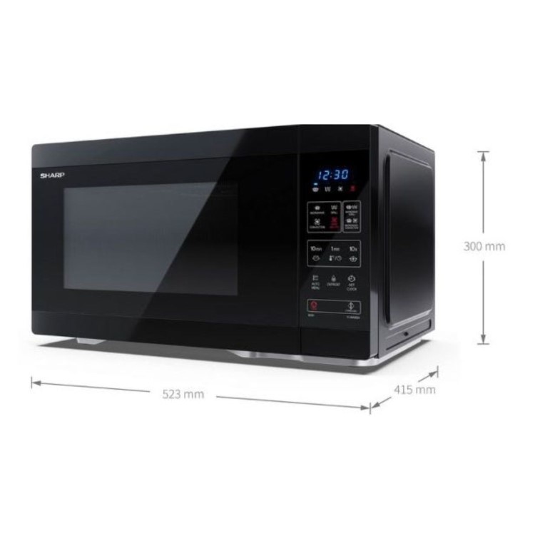 Sharp 26L Freestanding Combination Microwave - Black