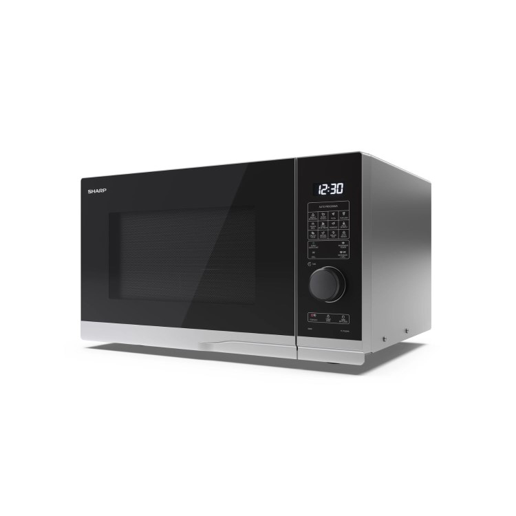 Sharp 25L Freestanding Microwave Oven & Grill - Silver & Black