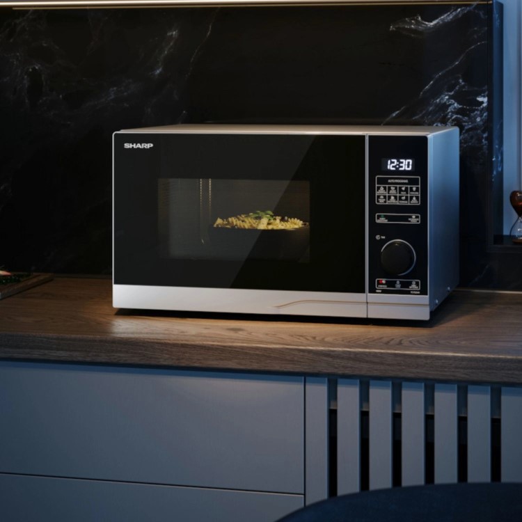 Sharp 25L 900W Solo Microwave - Silver