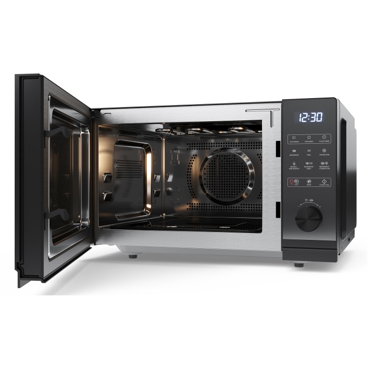 Refurbished Sharp YCGC52BUB 25L Digital Combination Flatbed Microwave - Black