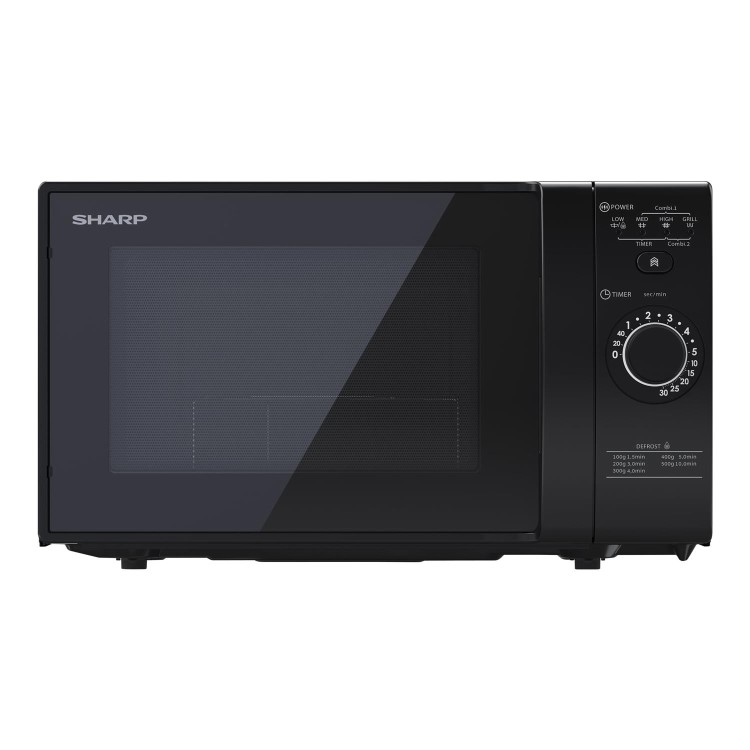 Sharp 20L 700W Microwave With Grill - Black