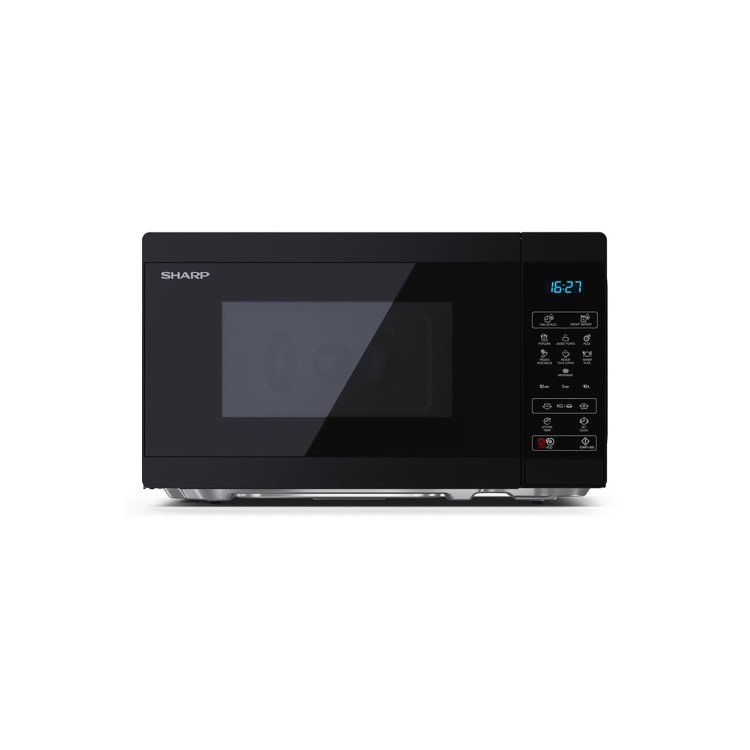 Refurbished Sharp YCMS02UB 20L 800W Freestanding Digital Solo Microwave Black