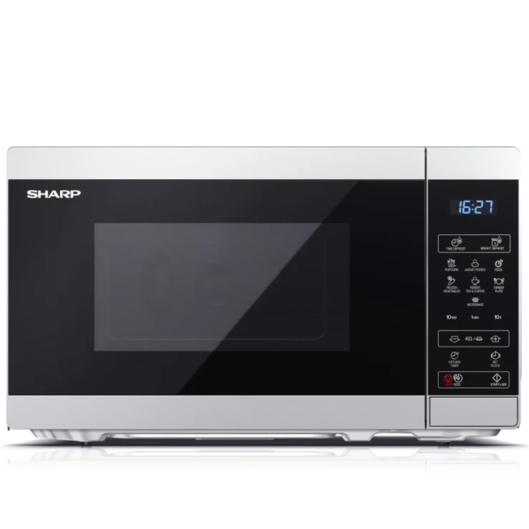 Sharp 20L Freestanding Digital Solo Microwave - Silver
