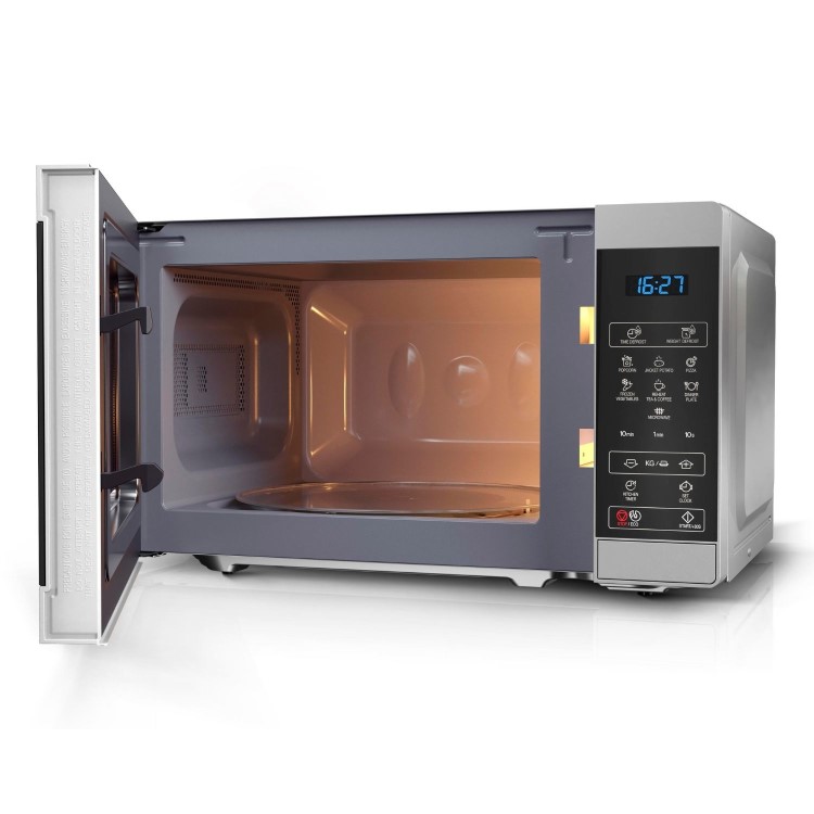 Sharp 20L Freestanding Digital Solo Microwave - Silver