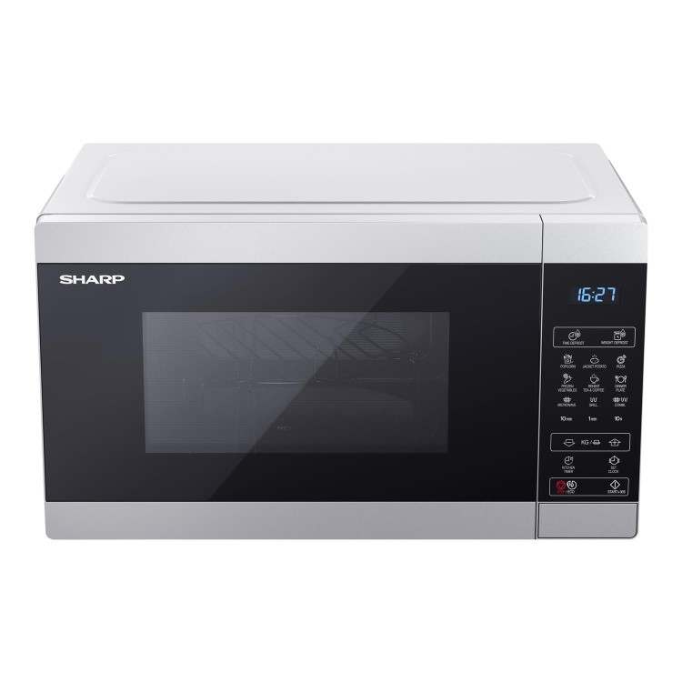 Refurbished Sharp YCMS02US 20L With Grill 800W Digital Microwave Silver
