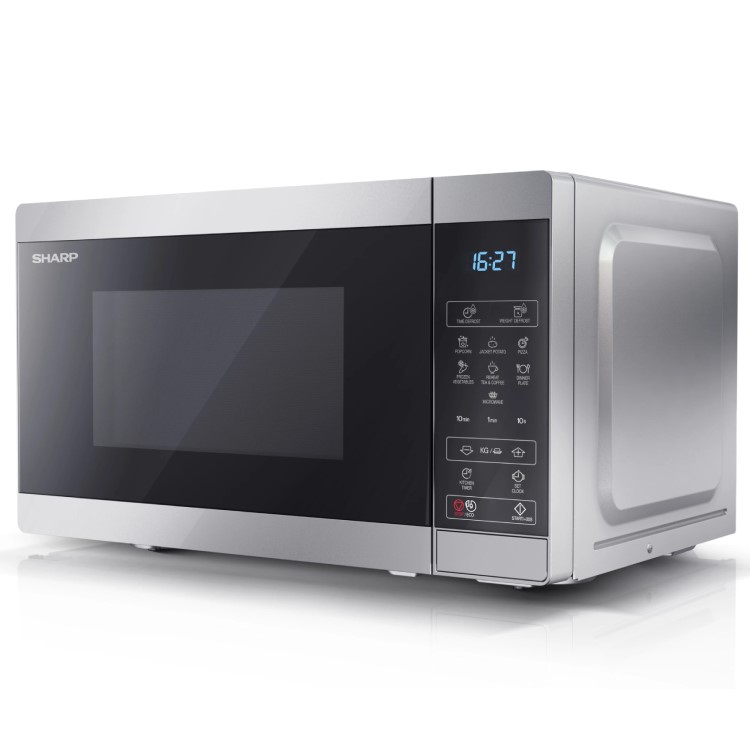 Sharp 20L Freestanding Digital Solo Microwave - Silver