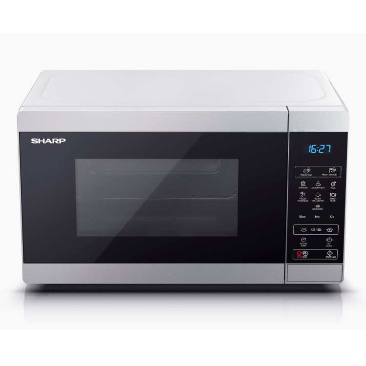 Sharp 20L Freestanding Digital Solo Microwave - Silver