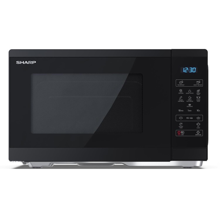 Sharp 25L Freestanding Digital Solo Microwave - Black