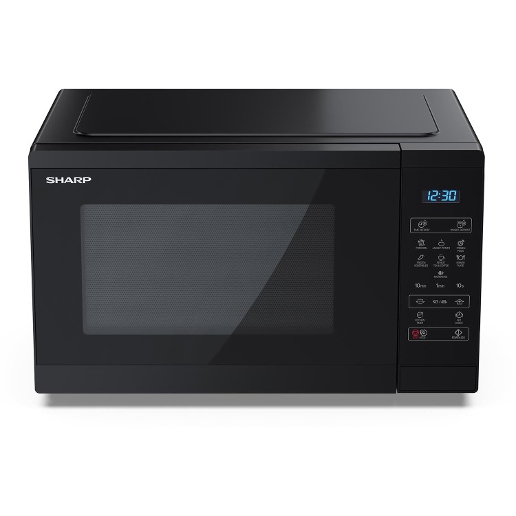 Sharp 25L Freestanding Digital Solo Microwave - Black