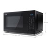 Sharp YCMS252AUB 25L 900W Digital Solo Microwave - Black