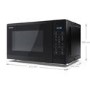 Sharp 25L Freestanding Digital Solo Microwave - Black