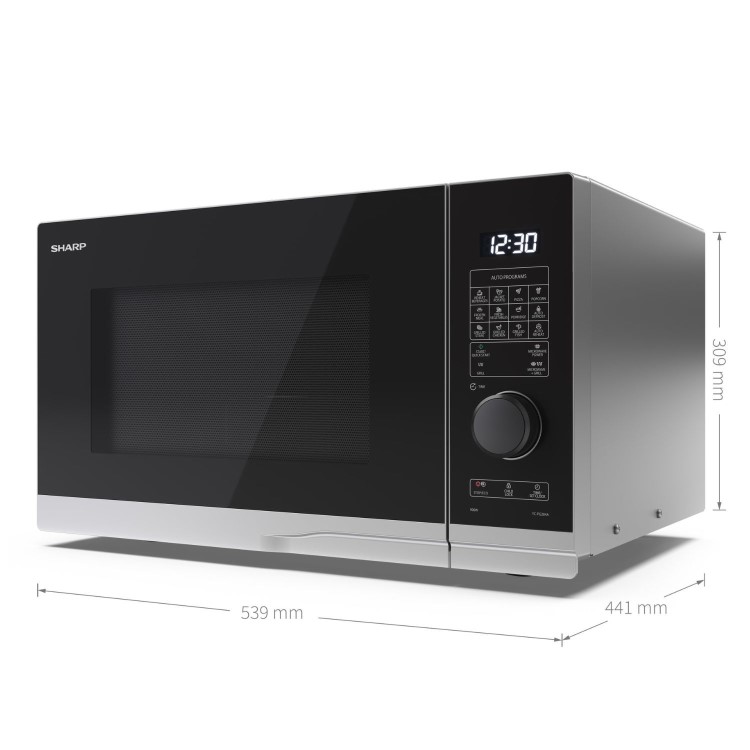 Sharp 28L Freestanding Microwave & Grill - Silver