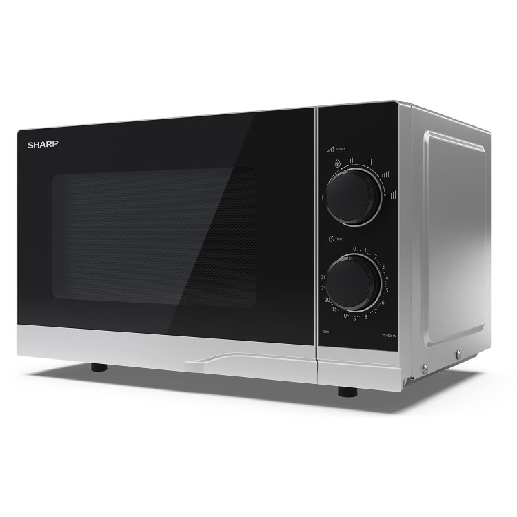 Sharp 20L 700W Solo Microwave - Silver