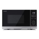 YCPS254AUS Sharp YC-PS254AU-S 25L 900w Solo Microwave – Silver 10 Power Levels & Auto Defrost