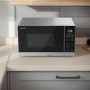 Sharp YC-PS254AU-S 25L 900w Solo Microwave – Silver 10 Power Levels & Auto Defrost