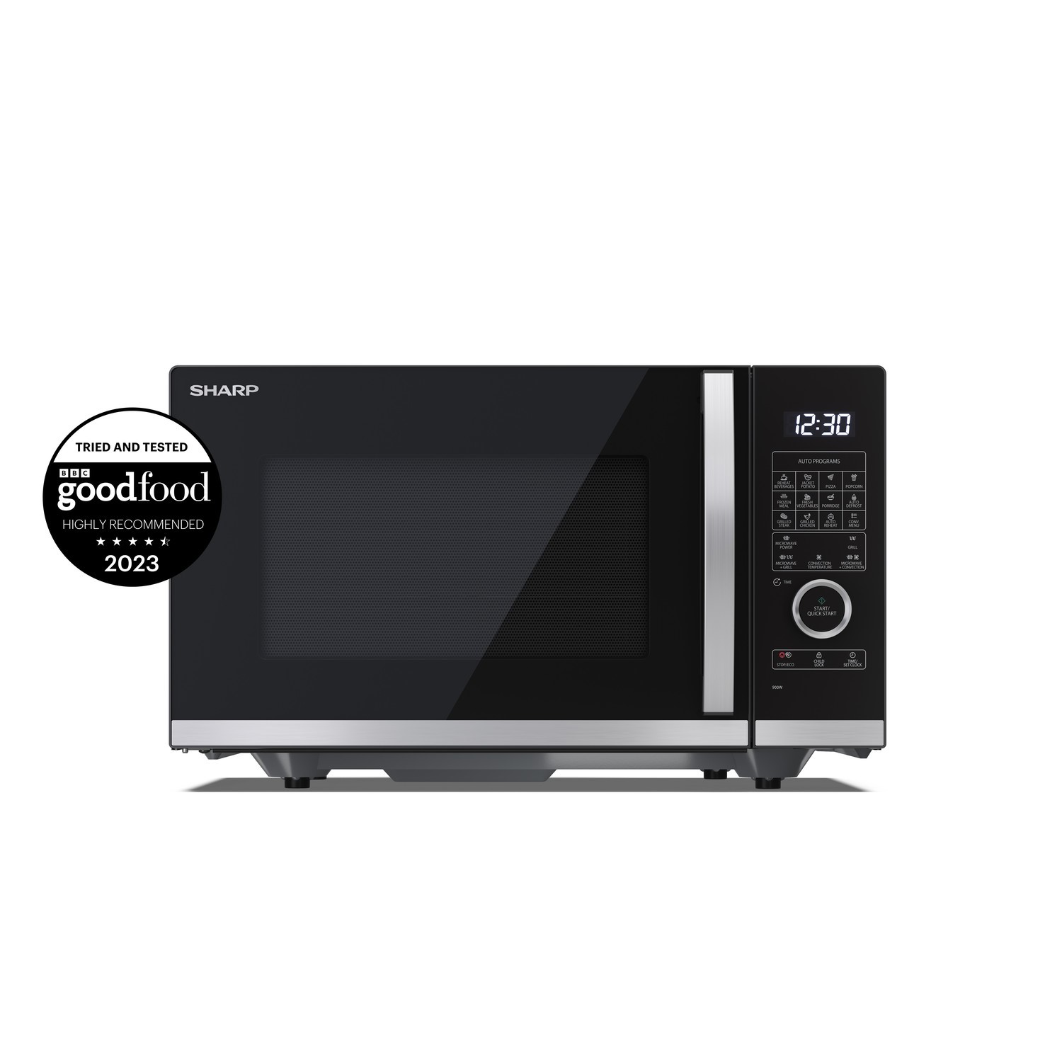 Sharp 25L Digital Combination Flatbed Microwave - Black YCQC254AUB ...