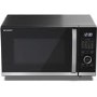 Refurbished Sharp YCQG254AUB 25L with Grill 900W Digital Flatbed Microwave Black