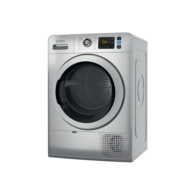 Indesit Push&Go 8kg Heat Pump Dryer - Silver