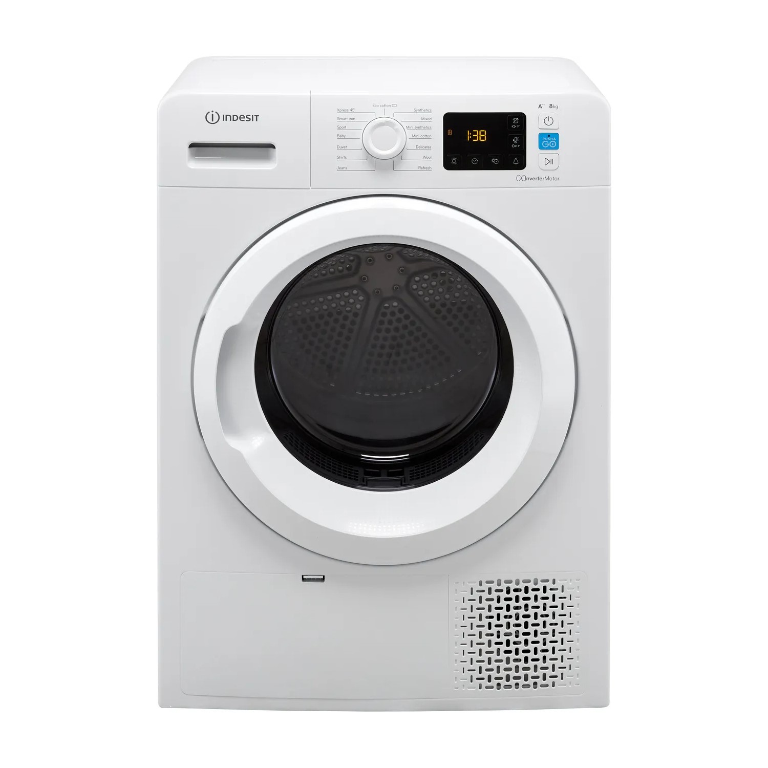 Refurbished Indesit YTM1182XUK Freestanding Heat Pump 8KG Tumble Dryer White