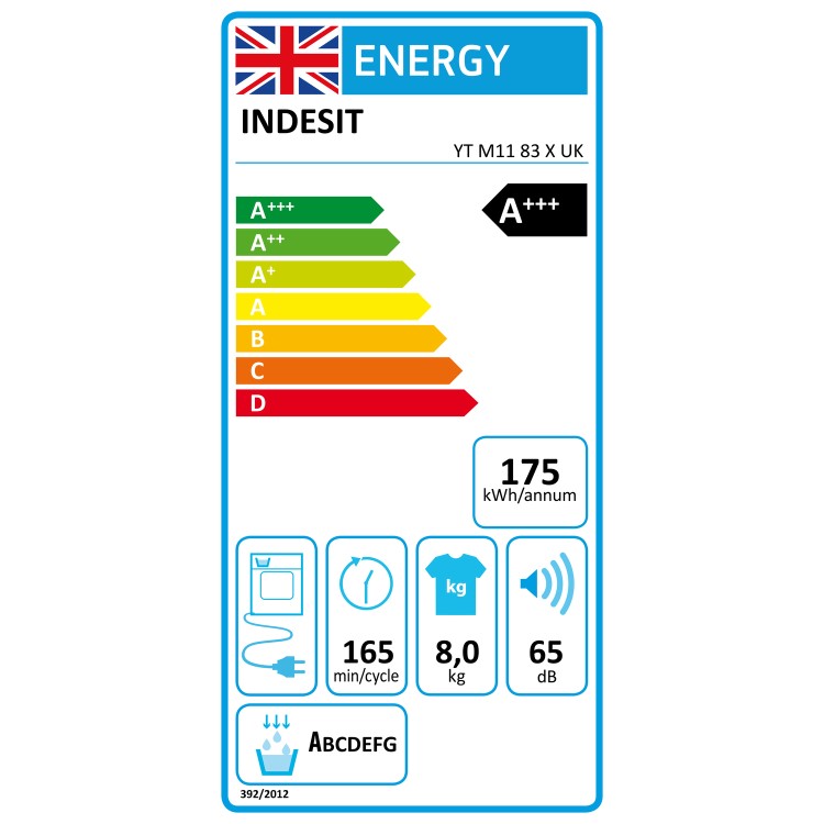 Indesit 8kg Heat Pump Tumble Dryer - White