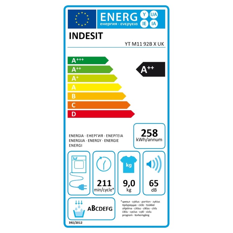 Indesit Push&Go 9kg Heat Pump Dryer - Black