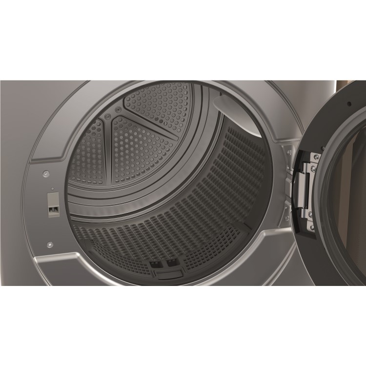 Refurbished Indesit Push & Go YTM1192SSXUK Freestanding Heat Pump 9KG Tumble Dryer Silver