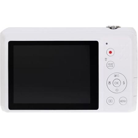 PRAKTICA Luxmedia Z212 Compact Digital Camera in White + 8GB SD Card + Camera Case
