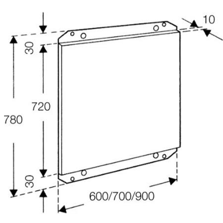 GRADE A1 - Neff Z5875N0 70cm Splashback