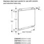 Neff Z5865N0 60cm Back Panel 70cm High Stainless Steel