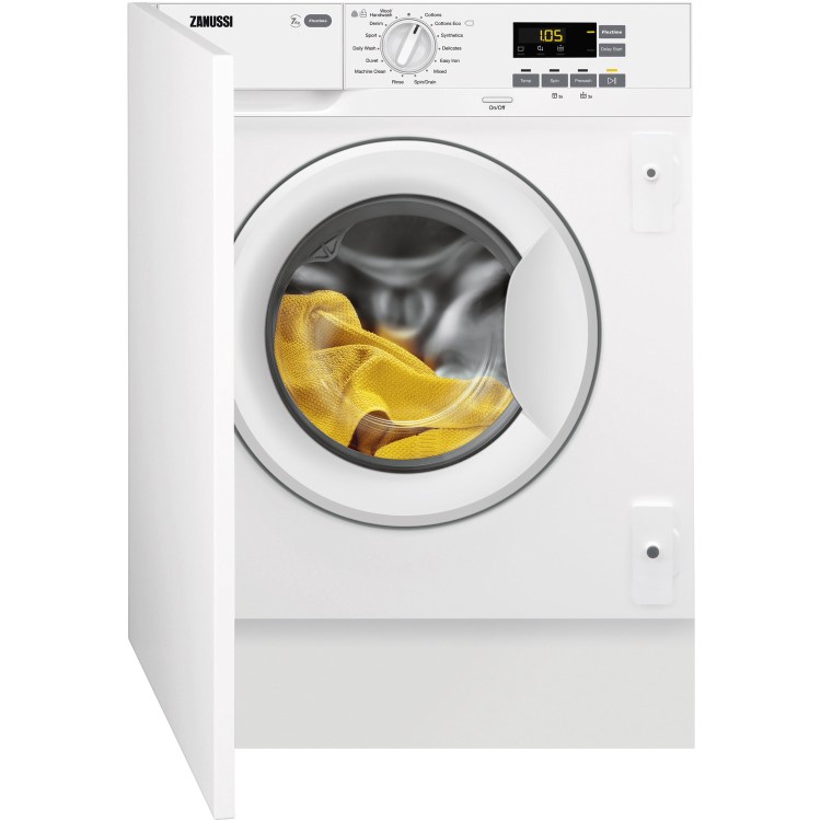 Zanussi 7kg 1200rpm Integrated Washing Machine - White