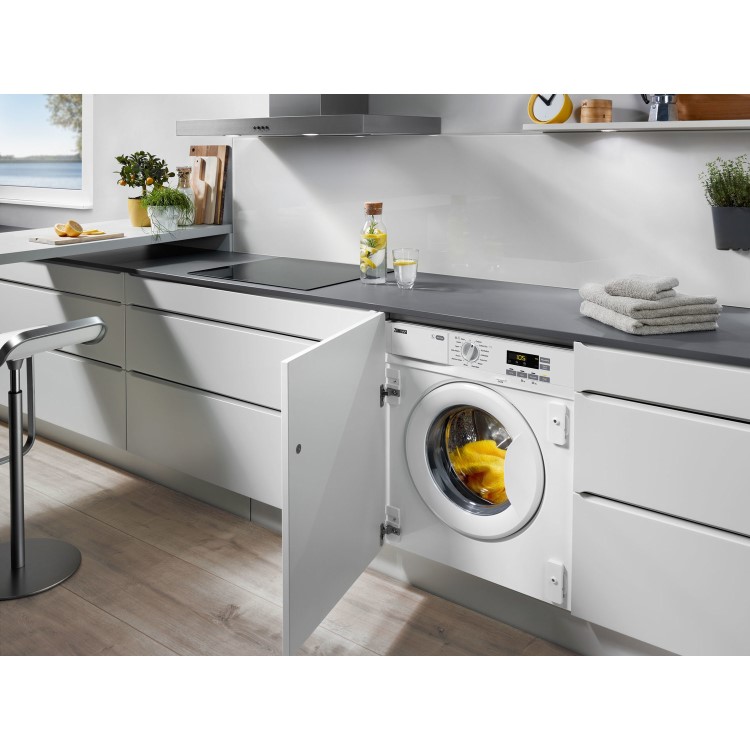Zanussi 7kg 1200rpm Integrated Washing Machine - White