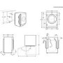 Zanussi 7kg 1200rpm Integrated Washing Machine - White