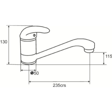 Reginox ZAMBESI Single Lever Chrome Mixer Tap