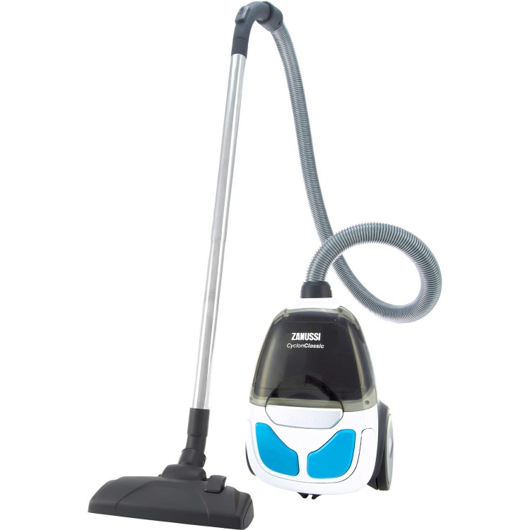 Zanussi ZAN1930UEL CyclonClassic Pet Cylinder Vacuum Cleaner White & Blue