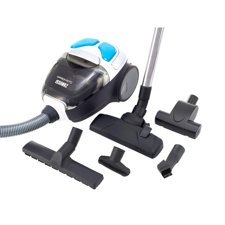 Zanussi ZAN1930UEL CyclonClassic Pet Cylinder Vacuum Cleaner White & Blue