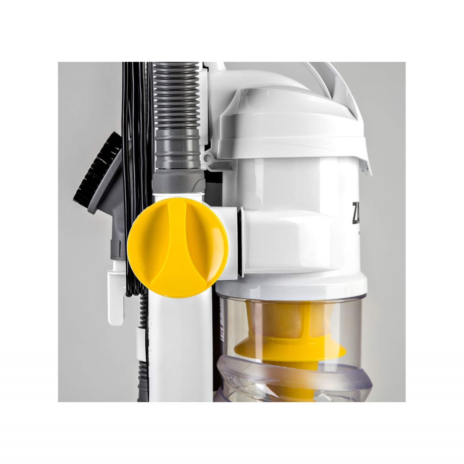 Zanussi ZAN2100A Multi Cyclonic Upright Vacuum Cleaner White And Yellow Appliances Direct