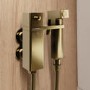 Brushed Brass Thermostatic Douche Shower / Bidet Shower Spray Kit - Zana